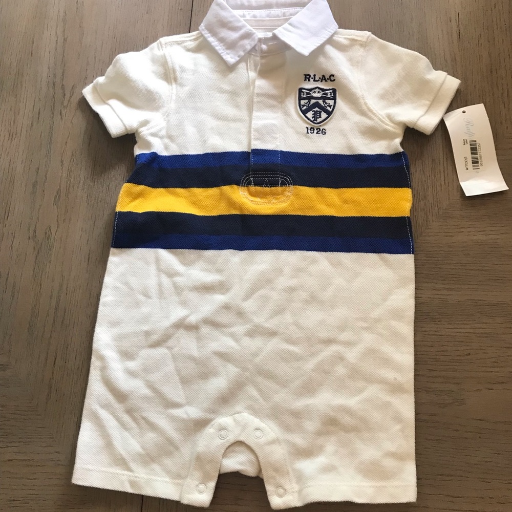 NWT Ralph Lauren Ivory Romper 9 months